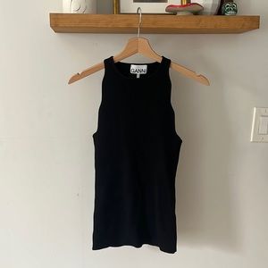 GANNI SLEEVELESS KNIT TOP
